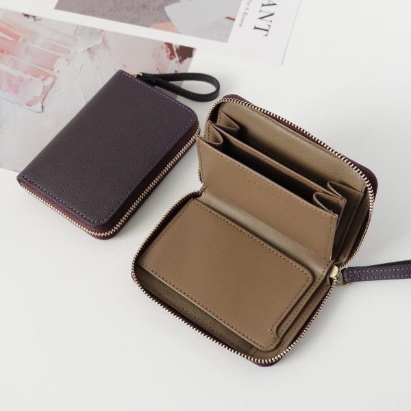 Ví cầm tay nữ mini khóa kéo vòng