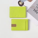 Ví đựng thẻ card da bò thật vân hạt