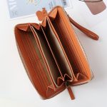 Ví dài cầm tay nữ da bò thật