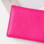 Ví Nữ Gấp Mini PINK OHARA Da Bò Thật