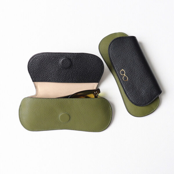 Bao Da Đựng Mắt Kính PINK OHARA Otis Da Bò Thật